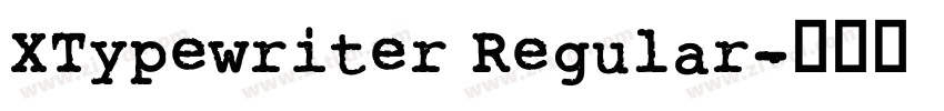 XTypewriter Regular字体转换